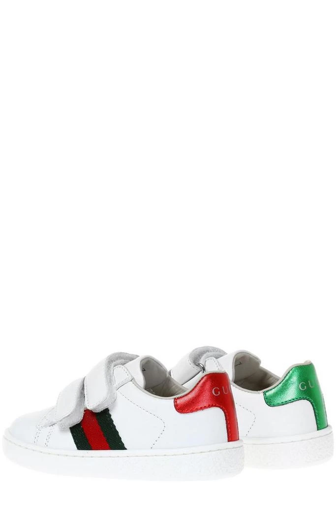 商品Gucci|Gucci Kids Stripe Detailed New Ace Touch-Strap Sneakers,价格¥1713,第3张图片详细描述