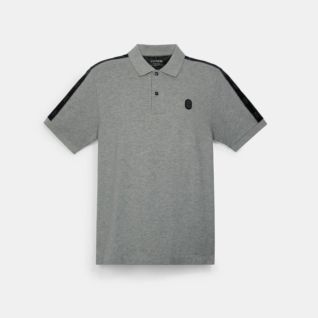 商品Coach|蔻驰奥莱标志logo款polo衫,价格¥644,第1张图片