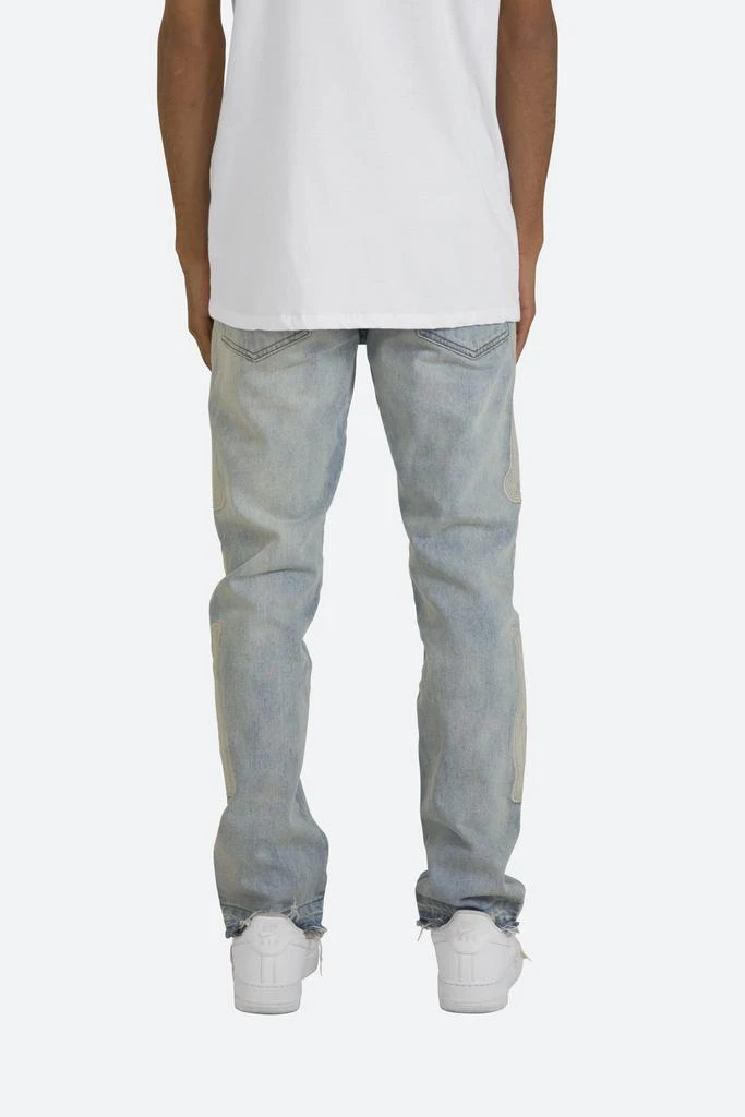 商品MNML|D199 Skeleton Straight Denim - Blue/White,价格¥542,第4张图片详细描述
