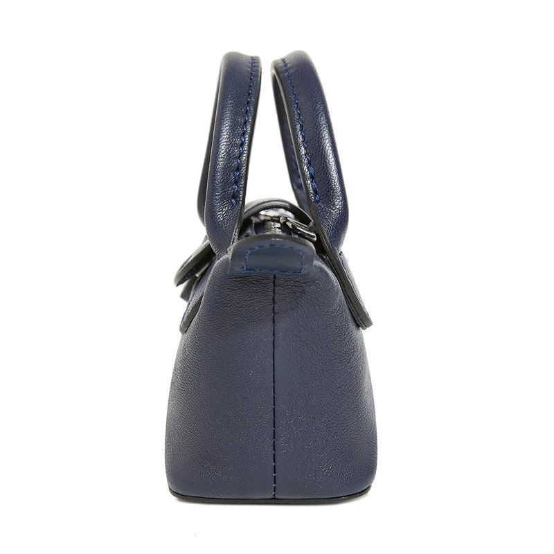 珑骧LONGCHAMP 奢侈品 女士LE PLIAGE CUIR系列海军蓝皮质迷你手提单肩斜挎包零钱饺子包礼盒款 商品