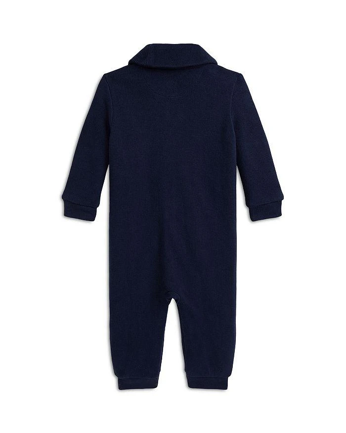 商品Ralph Lauren|Polo Boys' French-Rib Cotton Shawl Coverall - Baby,价格¥231,第2张图片详细描述