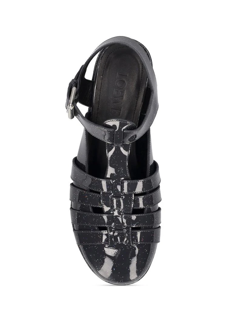 商品Loewe|60mm Patent Leather Wedge Sandals,价格¥3273,第5张图片详细描述
