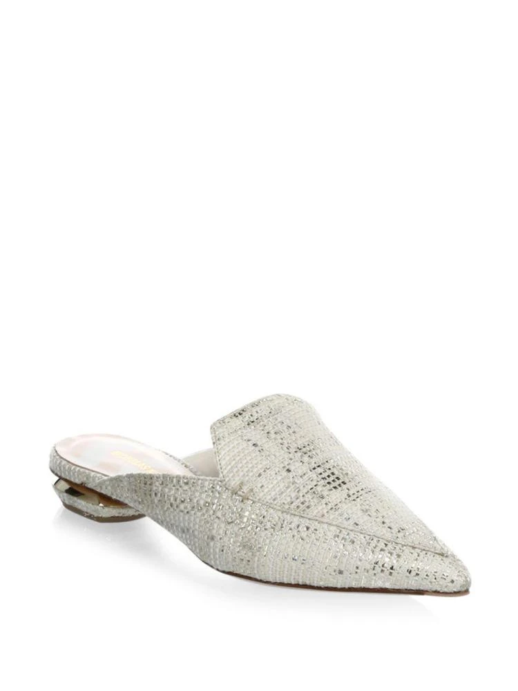 商品Nicholas Kirkwood|Beya Natural Flat Mules,价格¥1672,第1张图片