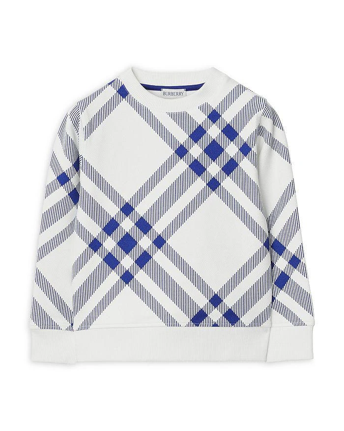 商品Burberry|Boys' Check Print Sweatshirt - Little Kid, Big Kid,价格¥3016,第1张图片详细描述