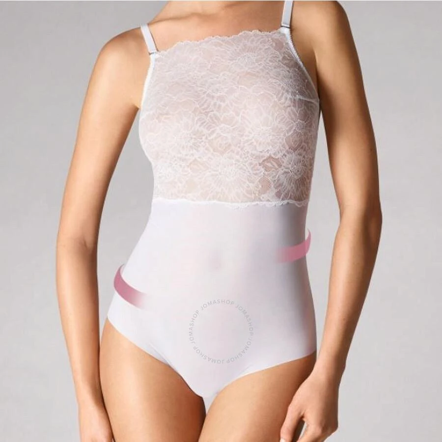 商品Wolford|Wolford Ladies White Stretch Lace Forming Tulle Bodysuit, Brand Size 42,价格¥499,第1张图片