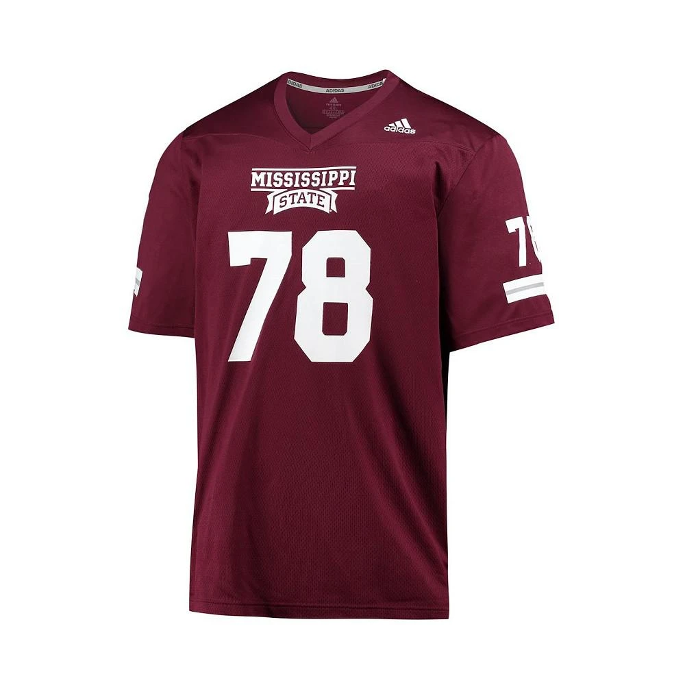 商品Adidas|Men's #78 Maroon Mississippi State Bulldogs Team Premier Football Jersey,价格¥950,第3张图片详细描述