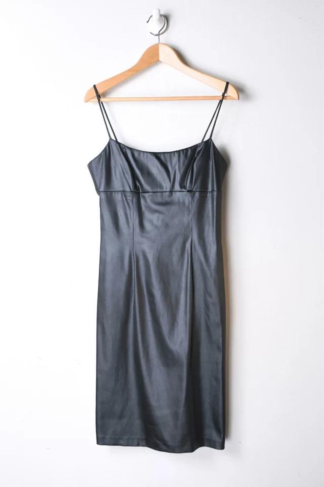 Vintage Y2K Graphite Satin Dress商品第1张图片规格展示
