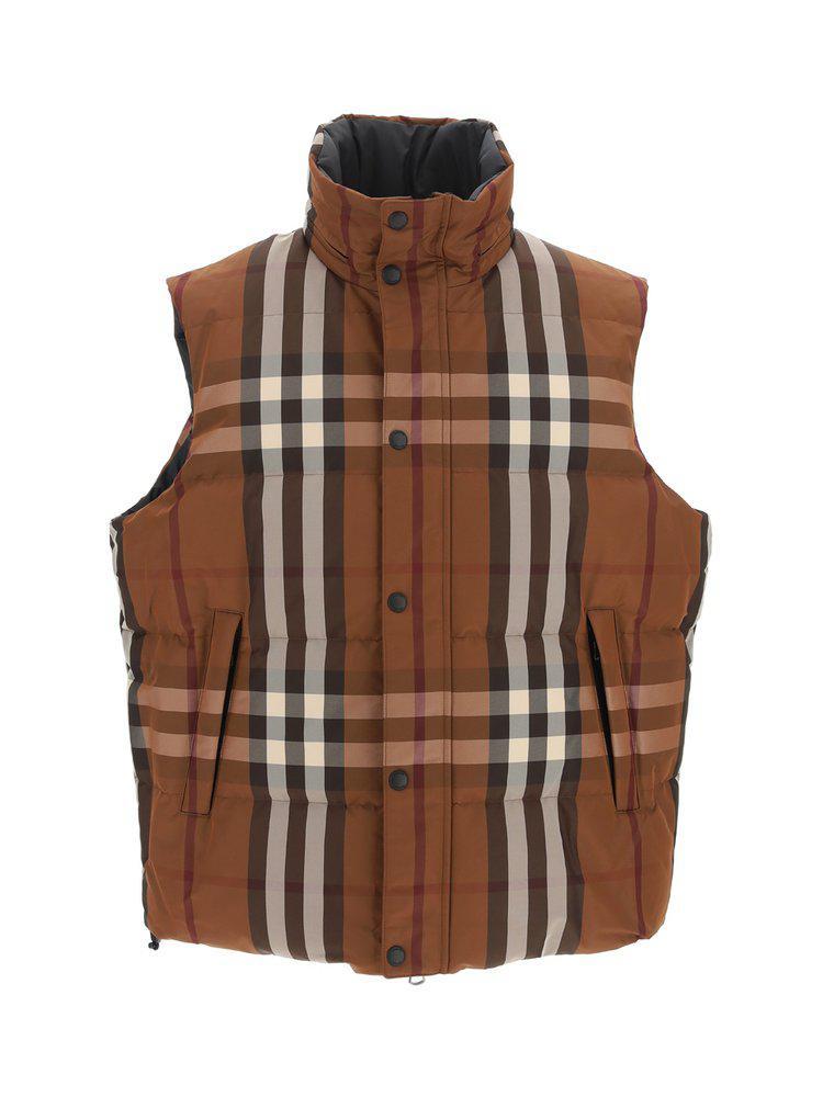 商品Burberry|Burberry Checked Button-Up Gilet,价格¥6349-¥7551,第1张图片