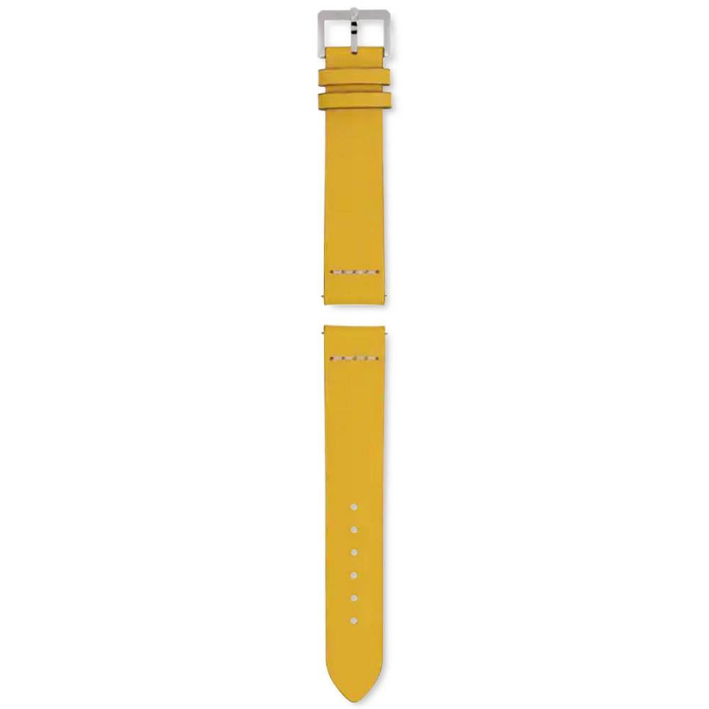 Captain Cook Yellow Leather Watch Strap 37mm商品第1张图片规格展示