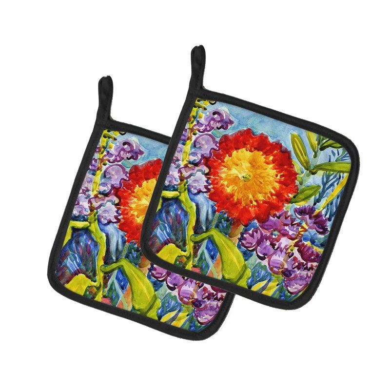 商品Caroline's Treasures|Flower Sunflower Pair of Pot Holders,价格¥171,第1张图片