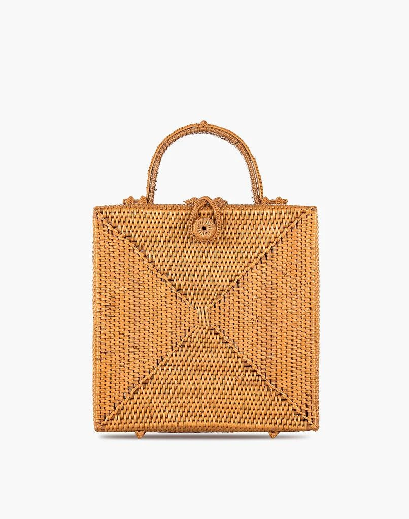 商品Bembien|Stella Rattan Box Bag,价格¥1458,第1张图片