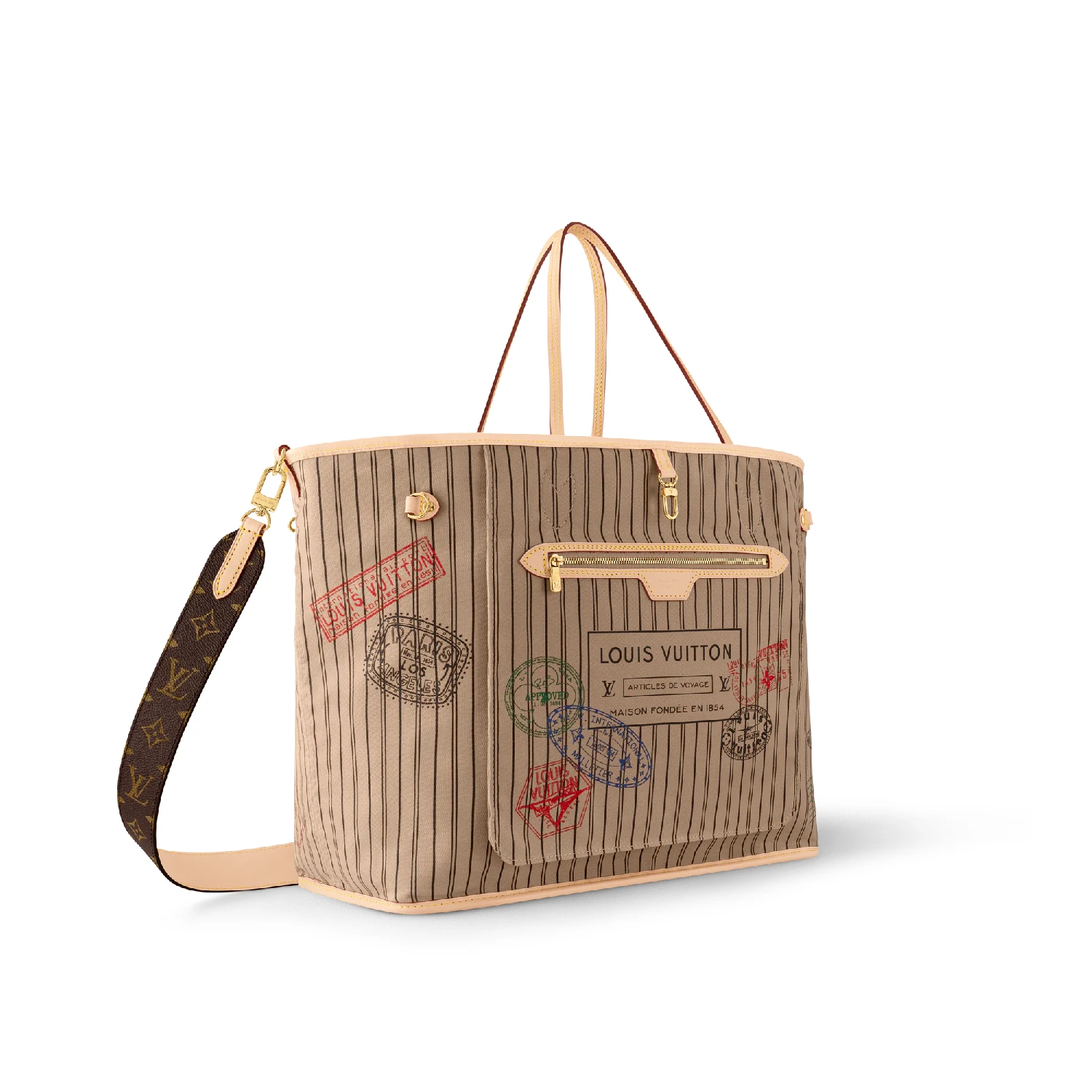 【预售】 LV路易威登 25春夏 女士 单肩包 NEVERFULL BANDOULIÈRE INSIDE OUT 大号手袋 M11948  商品