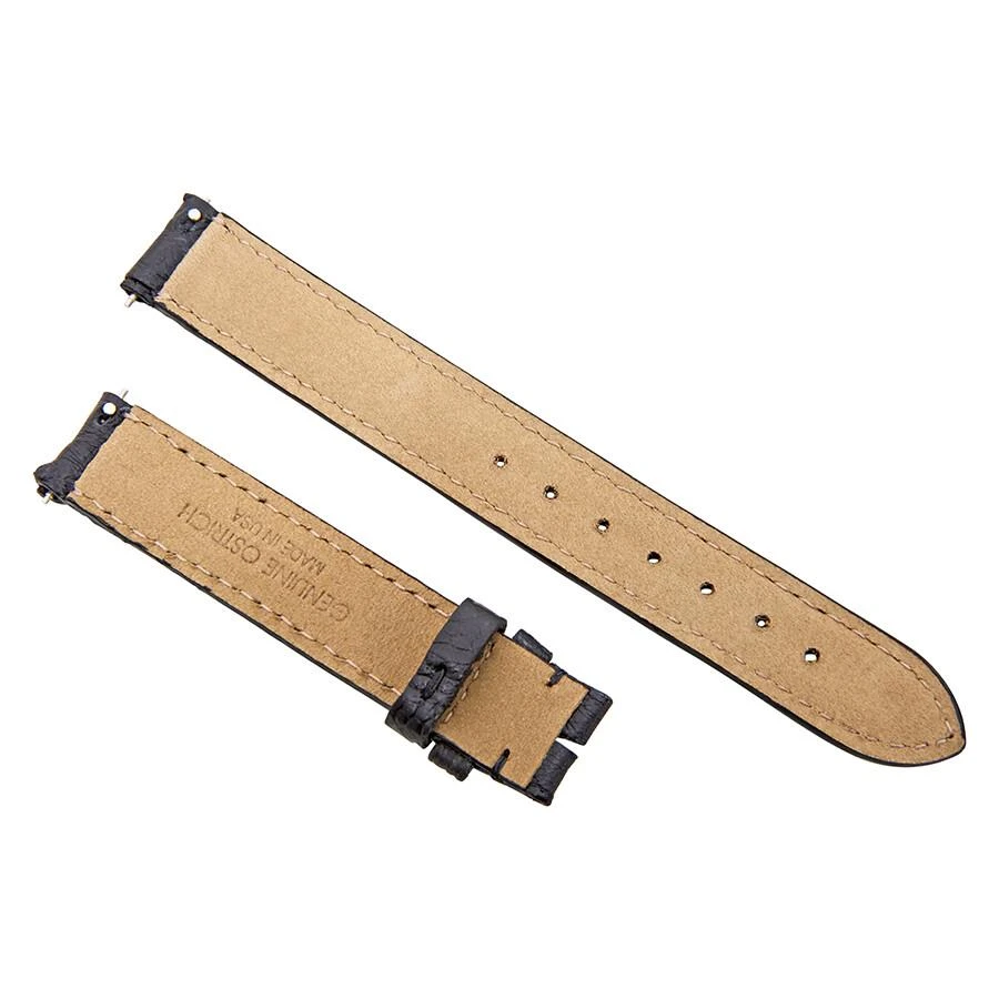 商品Hadley Roma|Hadley Roma 14 MM Matte Black Ostrich Leather Strap,价格¥294,第2张图片详细描述