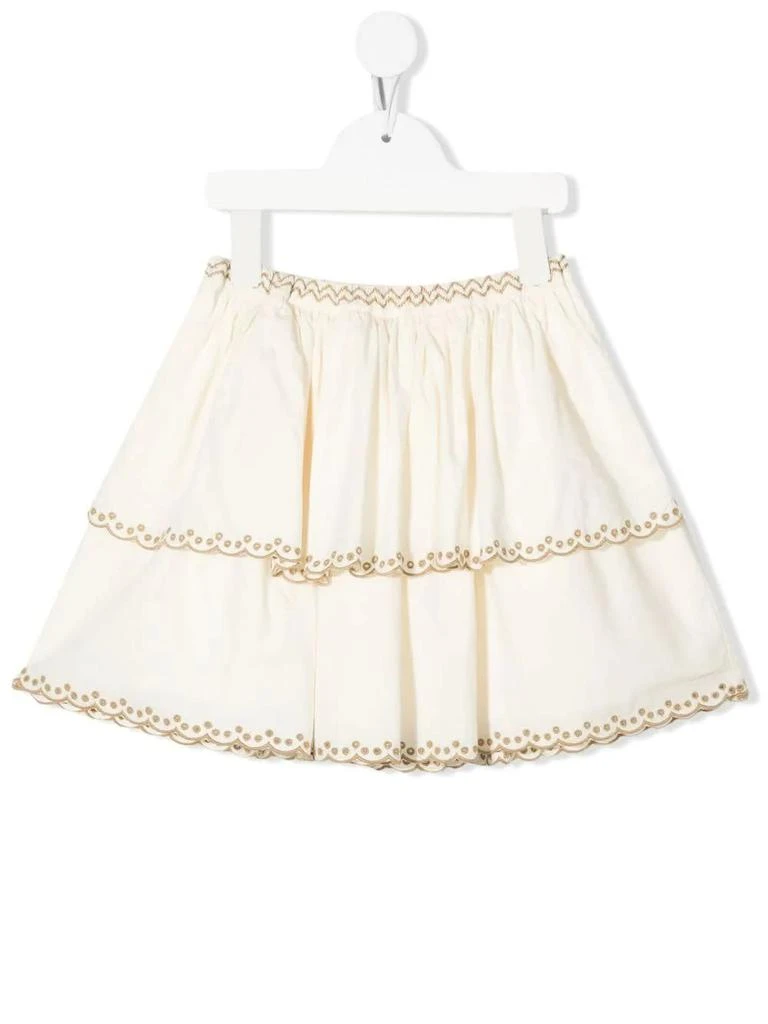 商品Bonpoint|Bonpoint Ecrù Belle Skirt,价格¥1073,第1张图片