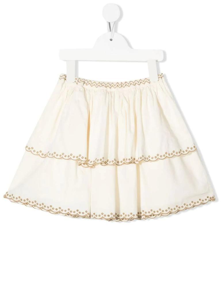商品Bonpoint|Bonpoint Ecrù Belle Skirt,价格¥1149,第1张图片