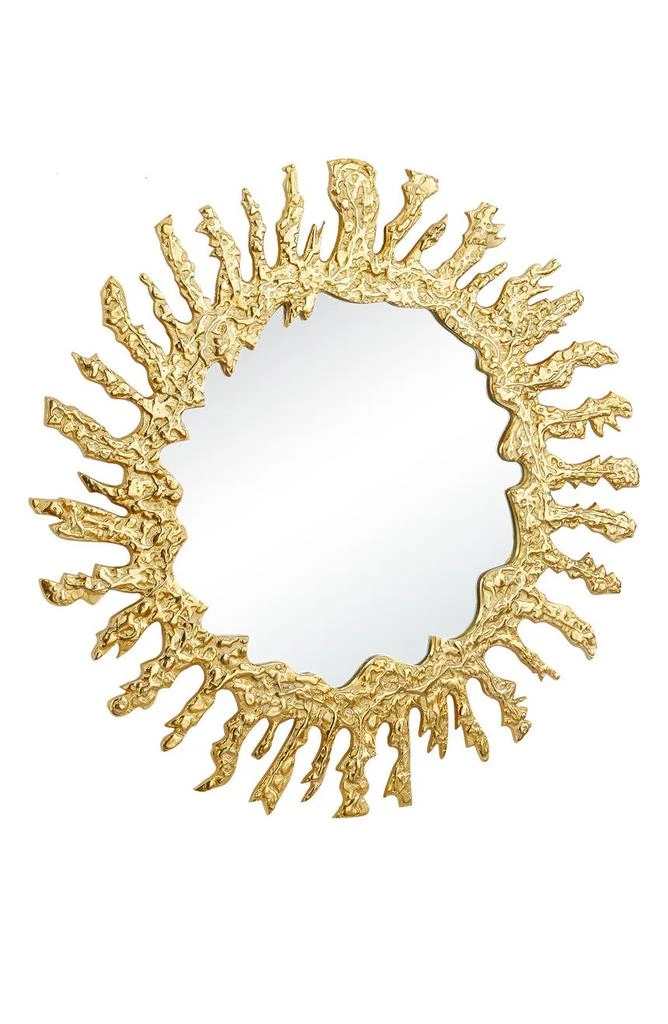 商品VIVIAN LUNE HOME|Goldtone Aluminum Starburst Wall Mirror,价格¥2444,第5张图片详细描述