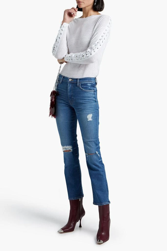 商品IRO|Bonnie distressed mid-rise kick-flare jeans,价格¥291,第2张图片详细描述