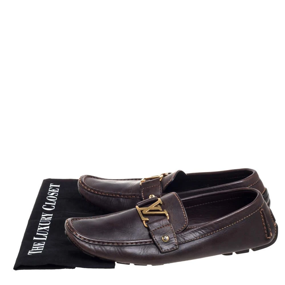 Louis Vuitton Brown Leather Monte Carlo Loafers Size 44 商品
