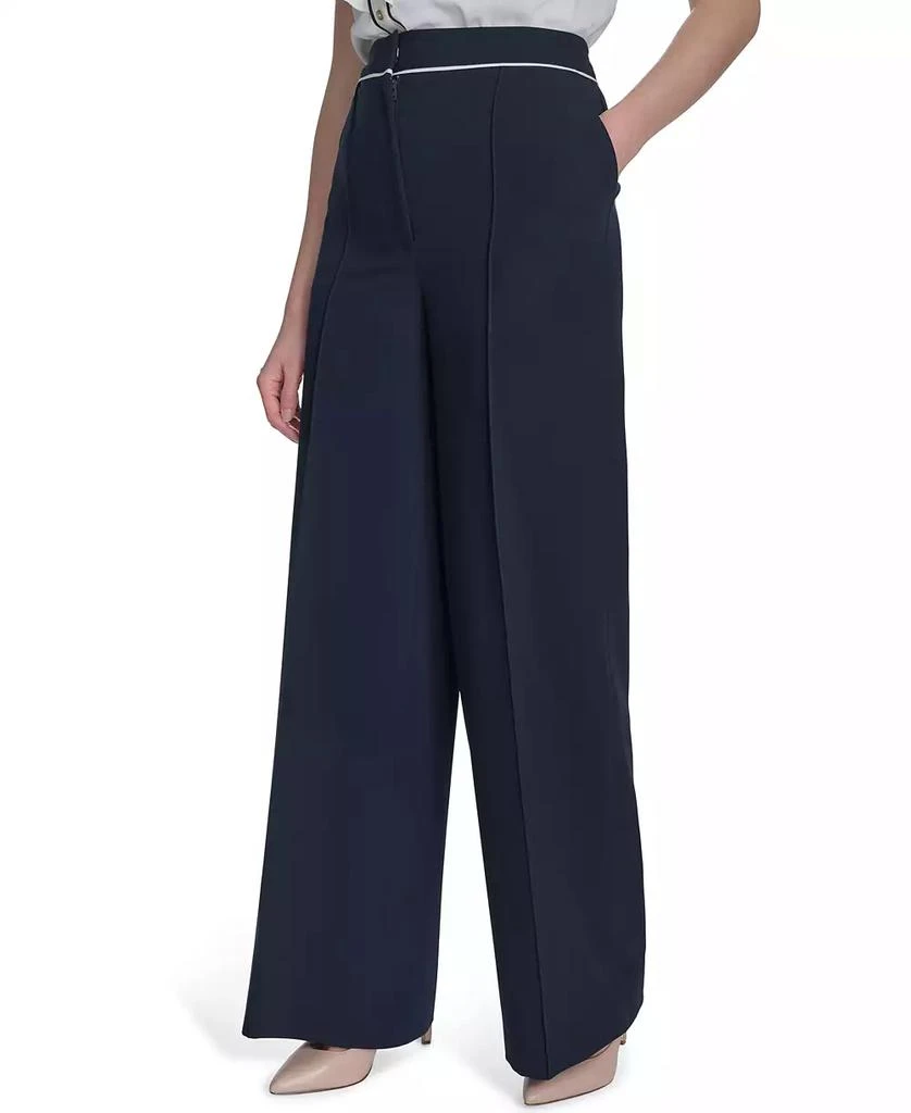 商品Tommy Hilfiger|Women's Tipped High-Rise Bootcut Pants,价格¥733,第3张图片详细描述