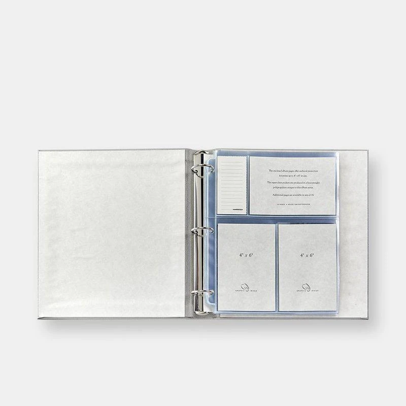 商品Graphic Image|Large Ring Clear Pocket Album Leather,价格¥1322,第2张图片详细描述