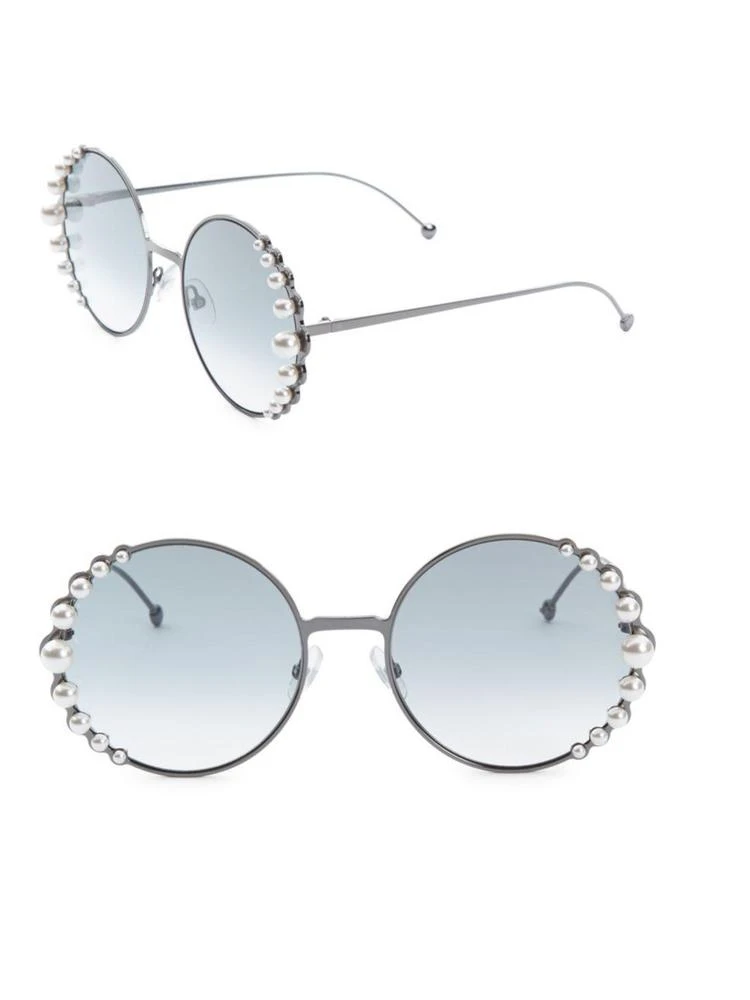 商品Fendi|58MM Round Sunglasses With Pearls,价格¥4015,第1张图片