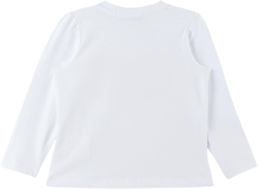 Baby White & Pink Long Sleeve T-Shirt & Skirt商品第3张图片规格展示