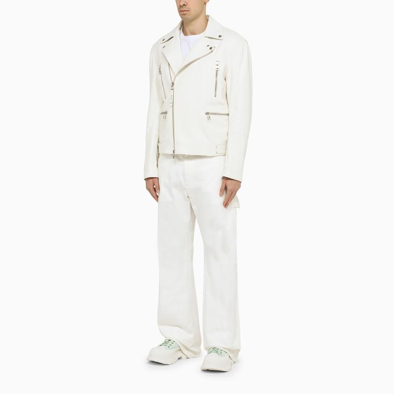 商品Alexander McQueen|White cotton cargo jeans,价格¥5511,第4张图片详细描述