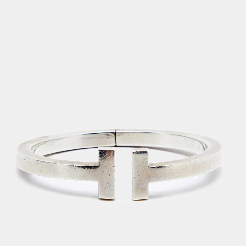 商品[二手商品] Tiffany & Co.|Tiffany & Co. T Square Sterling Silver Bracelet,价格¥4218,第1张图片