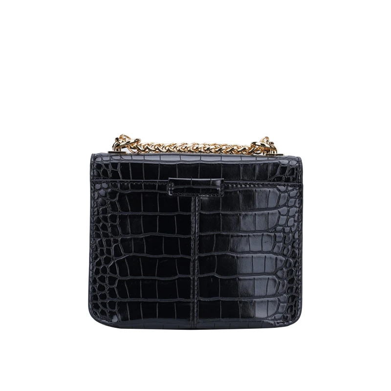 Michael Kors 奥莱款女士皮质单肩斜挎链条包 35F1G6SS1E-BLACK 商品