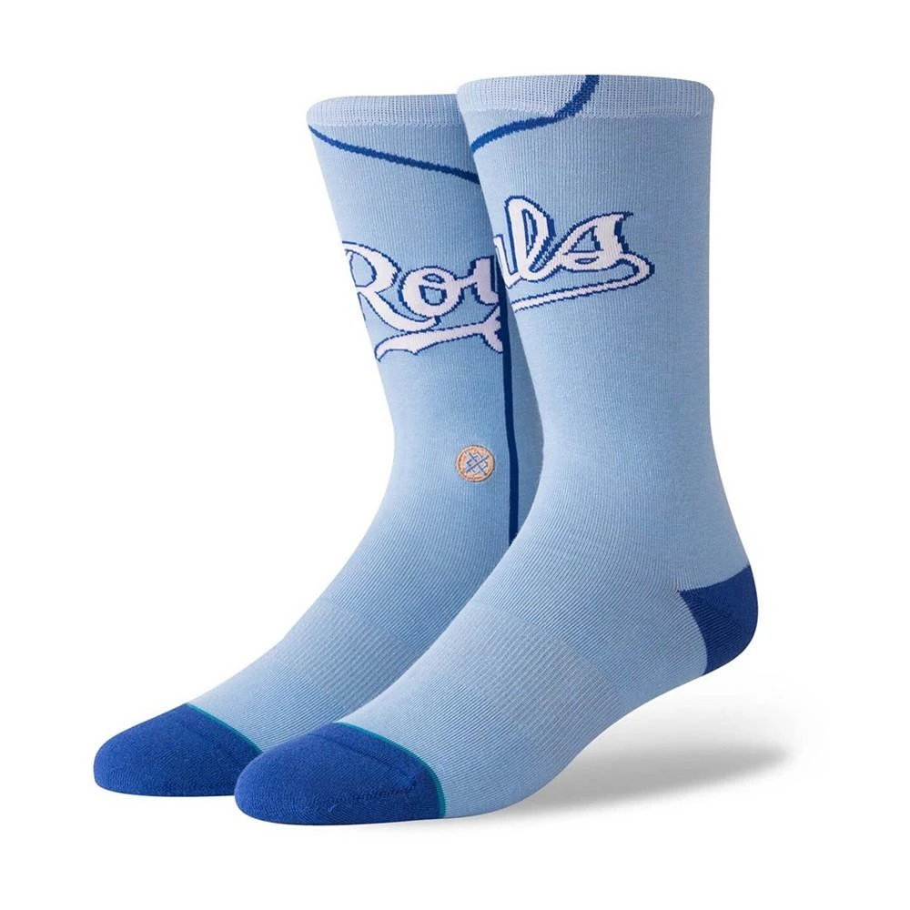 商品Stance|Men's Blue Kansas City Royals Alternate Jersey Logo Crew Socks,价格¥135,第1张图片