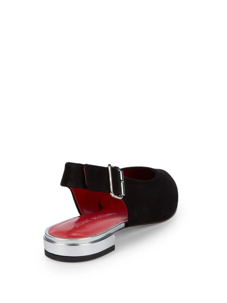 商品Stuart Weitzman|Heidi Suede Slingbacks,价格¥1026,第2张图片详细描述