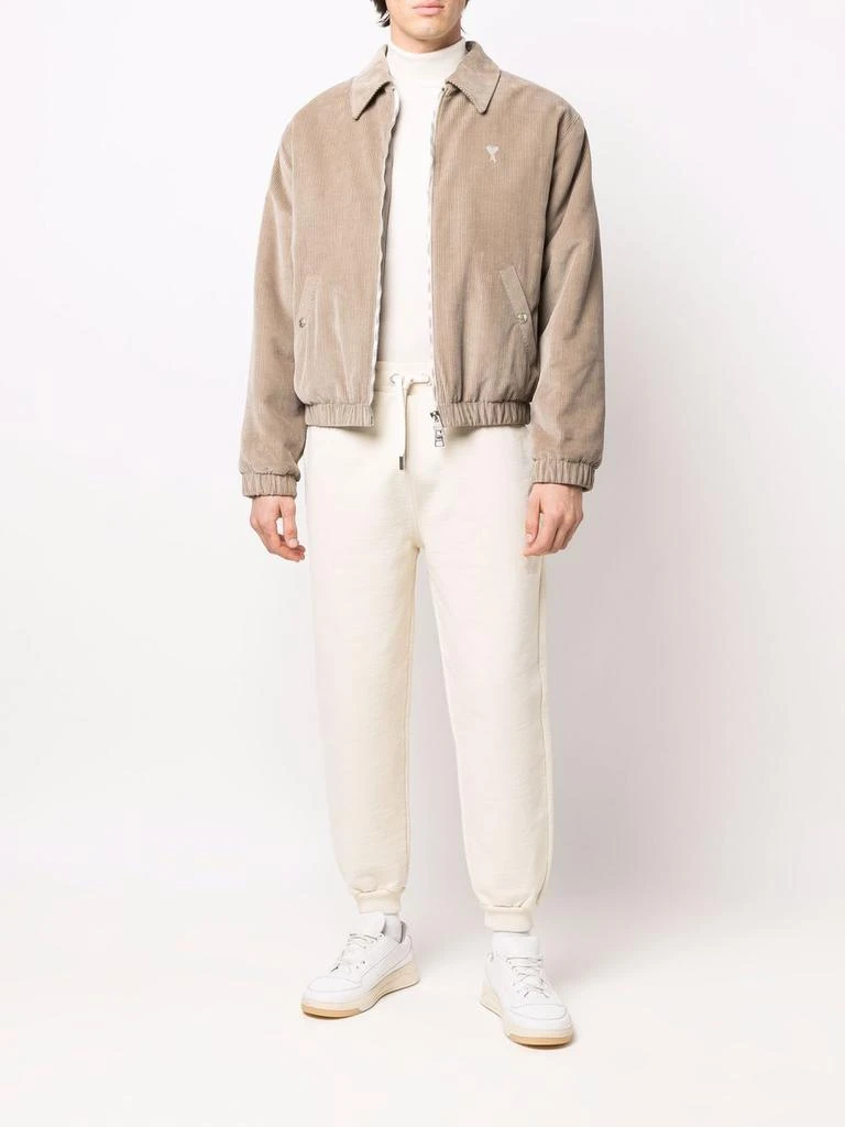 商品AMI|AMI PARIS - Ami De Coeur Organic Cotton Track Pants,价格¥2132,第4张图片详细描述