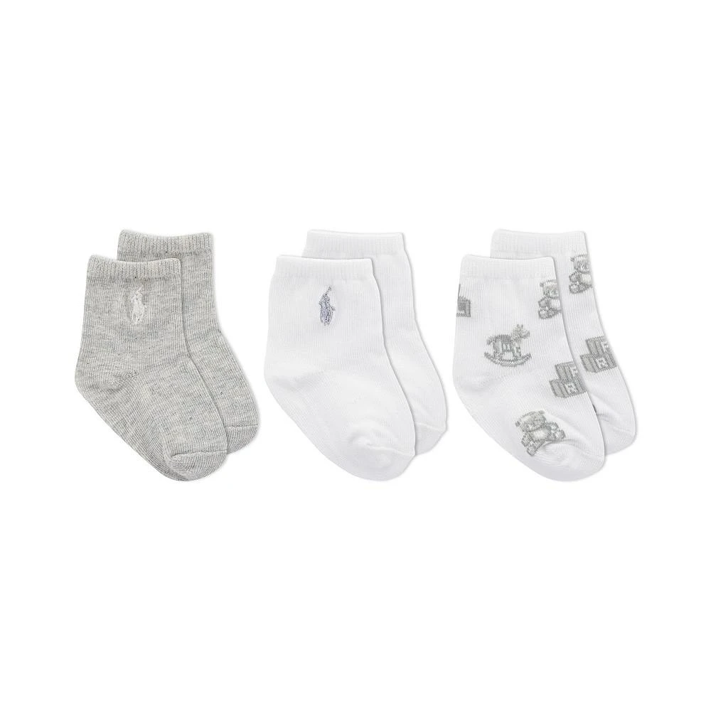 商品Ralph Lauren|Baby Boys or Baby Girls Assorted Socks, Pack of 3,价格¥112,第1张图片
