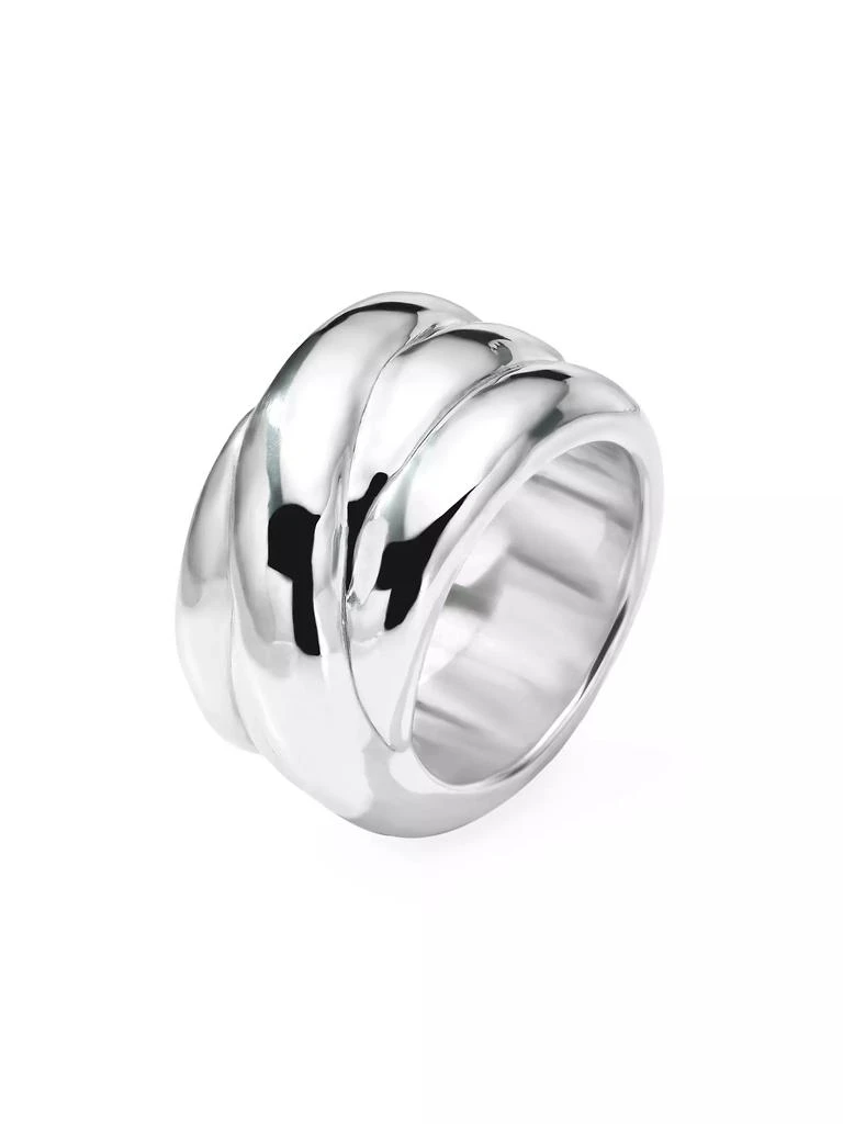 商品Ippolita|Classi Classico Hammered Sterling Silver Whirlpool Ring,价格¥1874,第1张图片