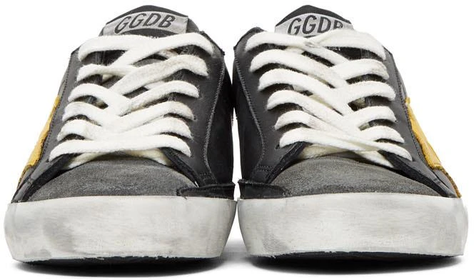 商品Golden Goose|Black & Yellow Glitter Superstar Sneakers,价格¥4682,第2张图片详细描述