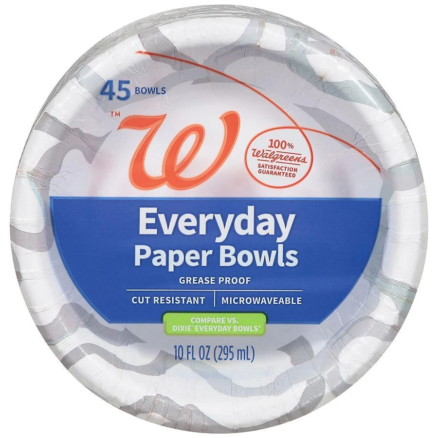 商品Walgreens|Everyday Paper Bowls 10 fl oz,价格¥45,第3张图片详细描述