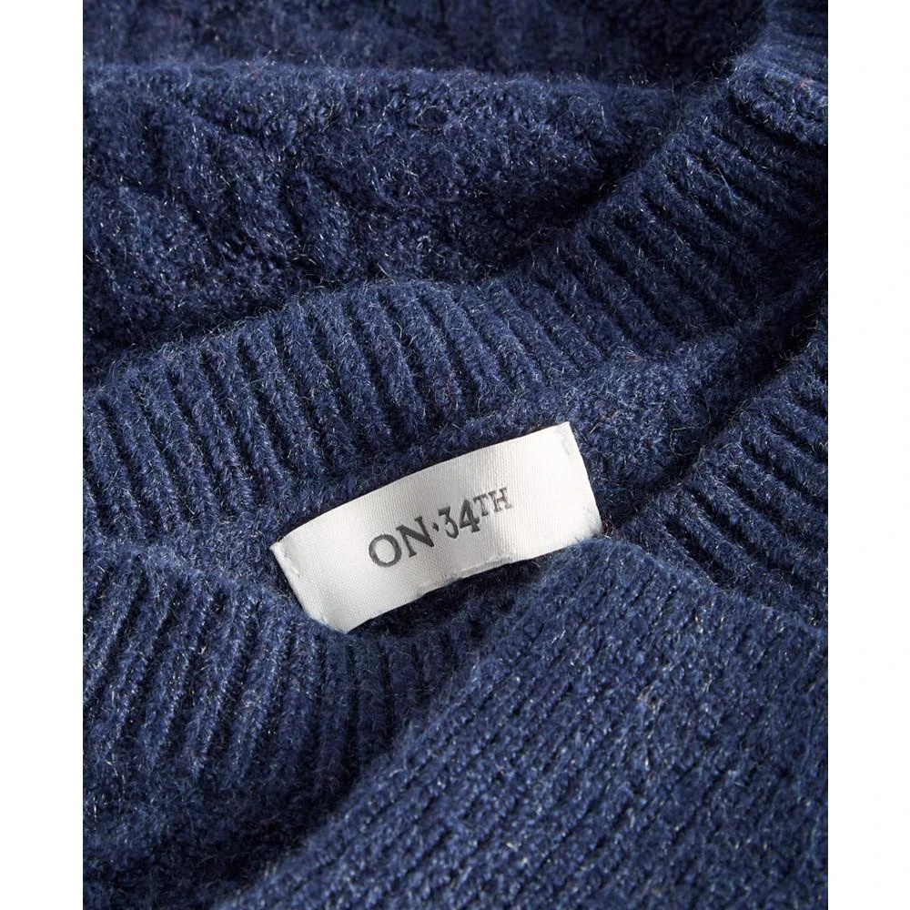 商品On 34th|Women's Perfect Cable-Knit Crewneck Sweater, Created for Macy's,价格¥178,第3张图片详细描述