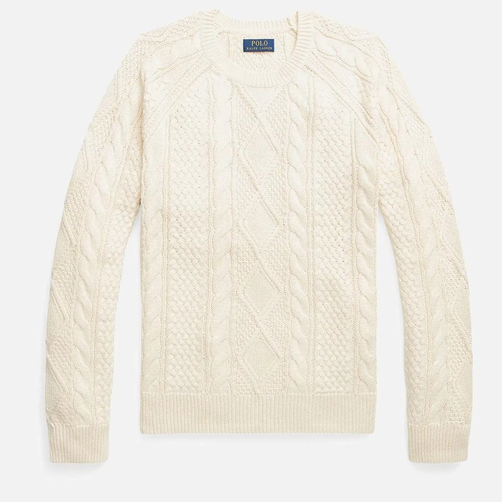 商品Ralph Lauren|Polo Ralph Lauren Men's Roving Cotton Jumper - Andover Cream,价格¥731,第4张图片详细描述