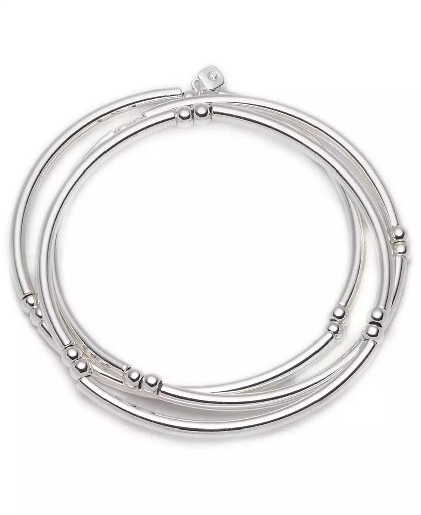 商品Nine West|Stretch Silver Bangles, 3 Set,价格¥193,第1张图片