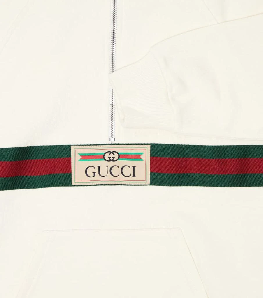 商品Gucci|Web cotton jersey hoodie,价格¥2972,第3张图片详细描述