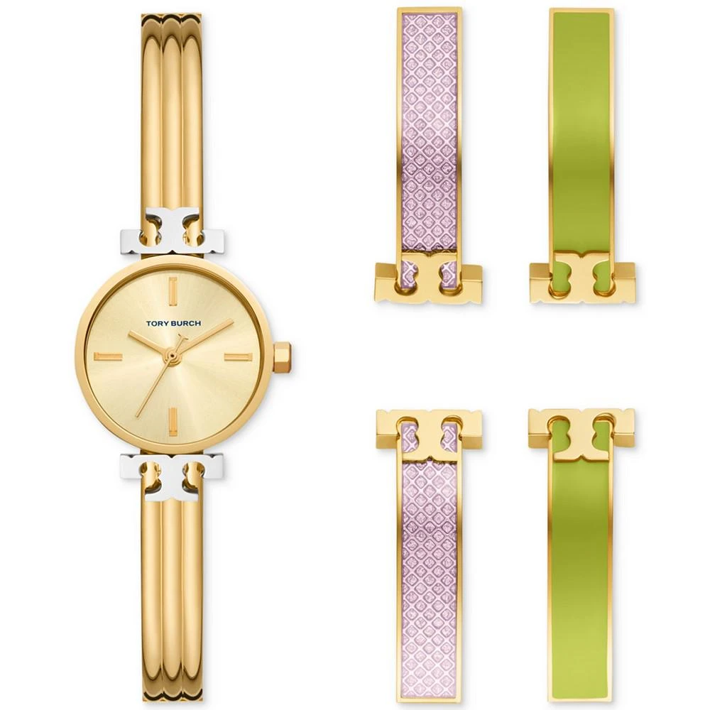 商品Tory Burch|Women's The Kira Gold-Tone Stainless Steel Bracelet Watch 22mm Gift Set,价格¥1971,第1张图片