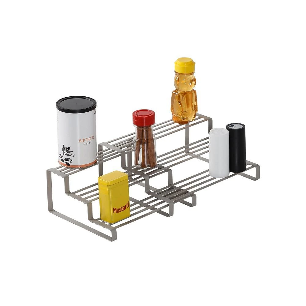 商品Honey Can Do|Flat Wire Adjustable 3 Tier Spice Rack Organizer,价格¥209,第5张图片详细描述