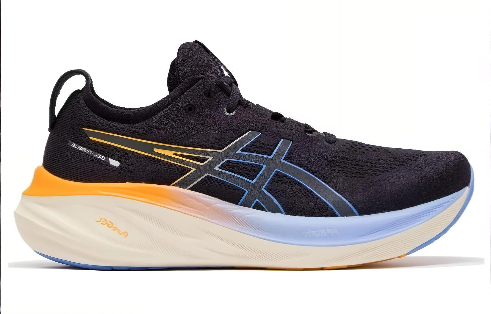 商品[国内直发] Asics|GEL-NIMBUS 26 马拉松减震 低帮跑步鞋 男款 黑橙,价格¥1004,第3张图片详细描述
