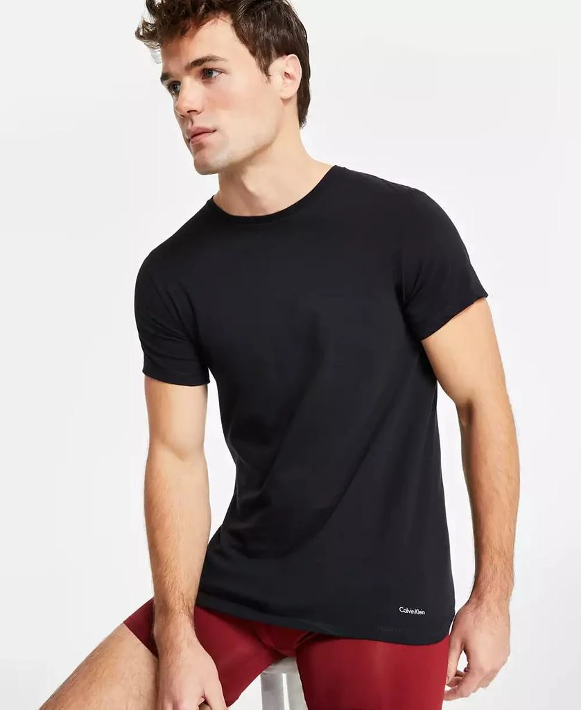 商品Calvin Klein|男士 5件装棉质经典圆领汗衫,价格¥519,第3张图片详细描述