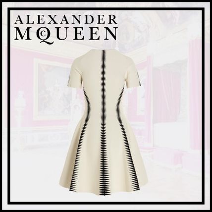 ALEXANDER MCQUEEN 米色女士连衣裙 688606-Q1AZB-9009商品第1张图片规格展示