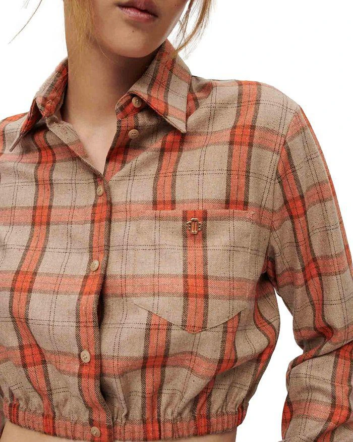 Cavellino Check Print Cropped Shirt 商品