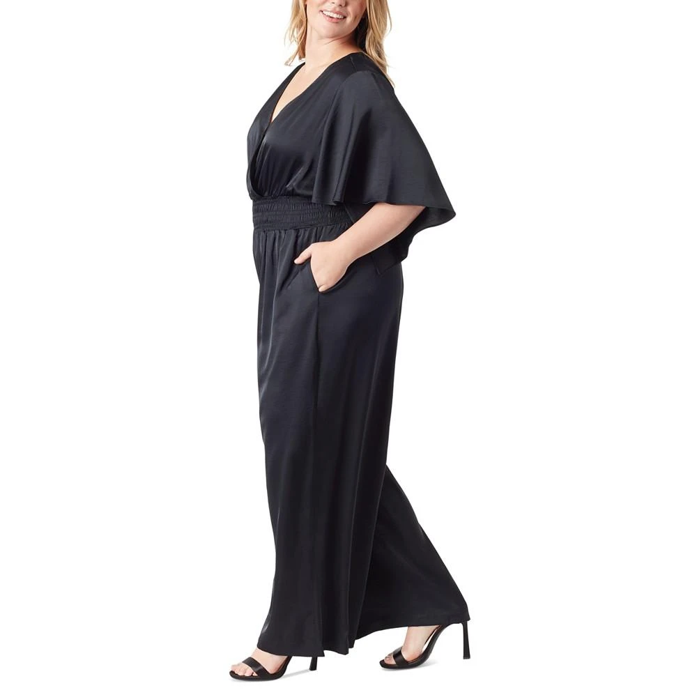 商品Jessica Simpson|Trendy Plus Size Aria Kimono-Sleeve Jumpsuit,价格¥750,第3张图片详细描述