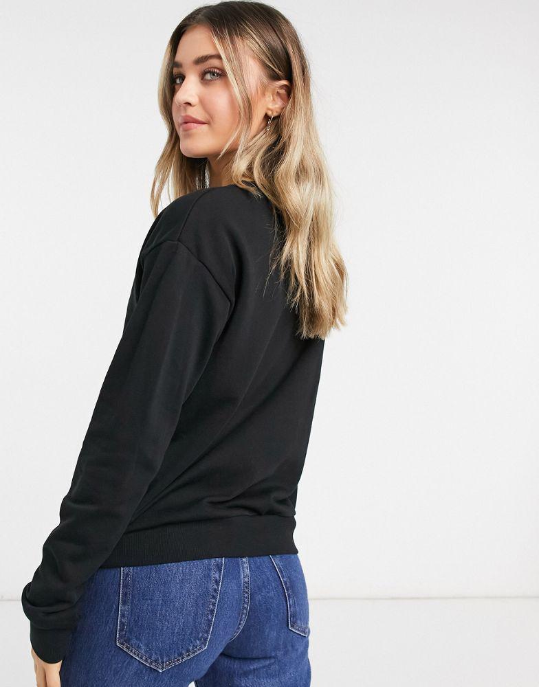 商品ASOS|ASOS DESIGN Christmas sweatshirt with favourite jumper print in black,价格¥167,第4张图片详细描述