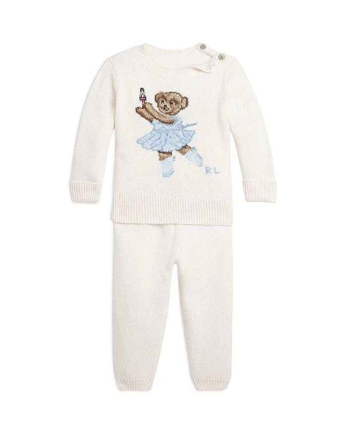 商品Ralph Lauren|Girls' Polo Bear Sweater & Pants Set - Baby,价格¥1116,第1张图片