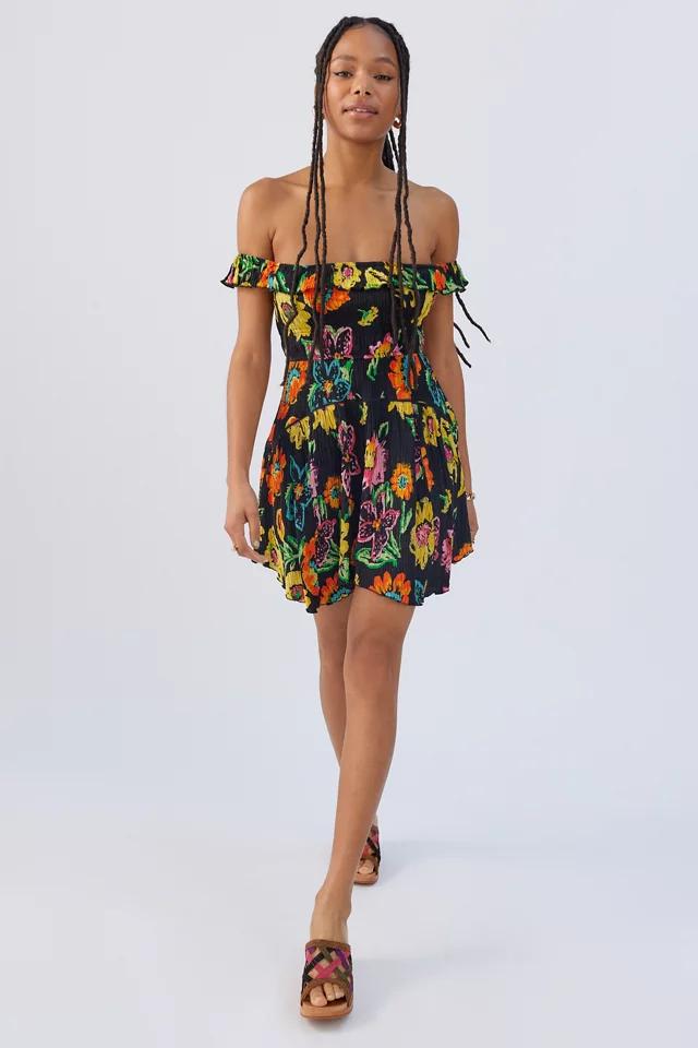 UO Aubrey Off-The-Shoulder Mini Dress商品第3张图片规格展示
